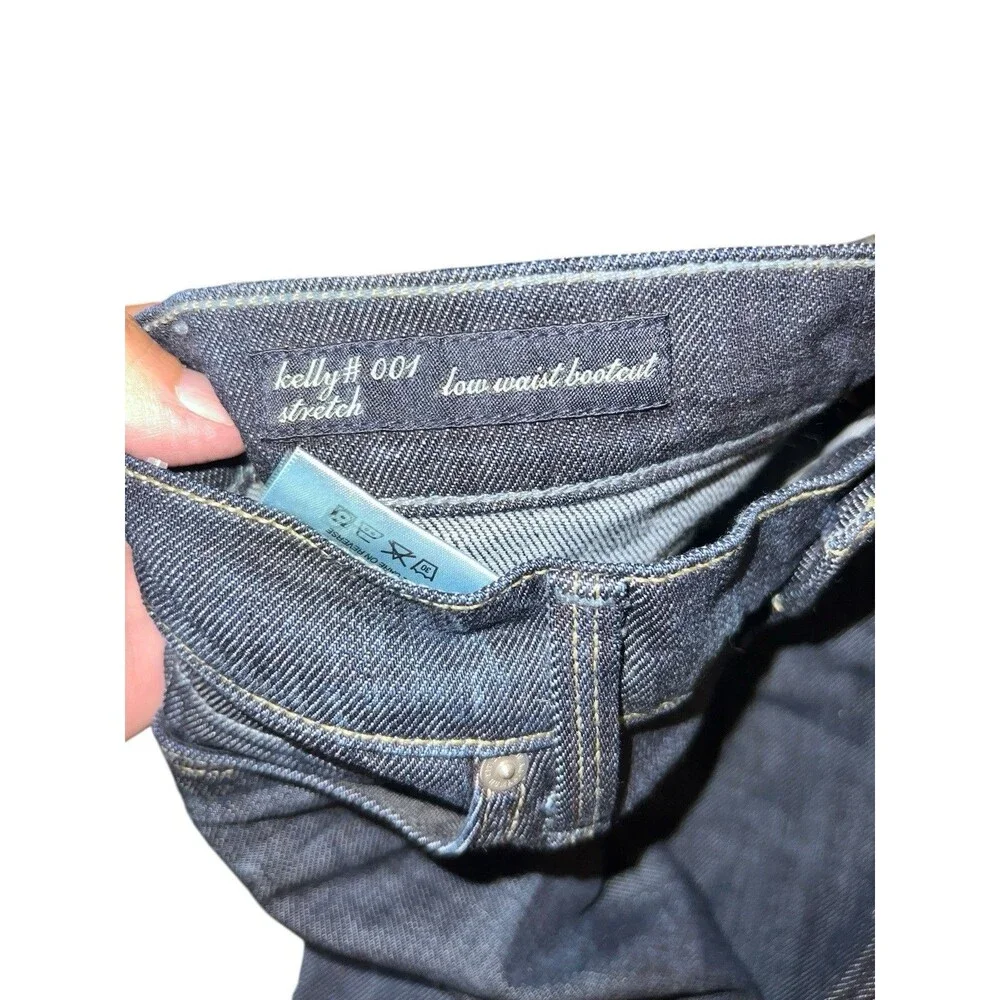 Y2K Citizens of Humanity Kelly 001 Low Waist Bootcut Wide Leg Jeans Dark Wash 25